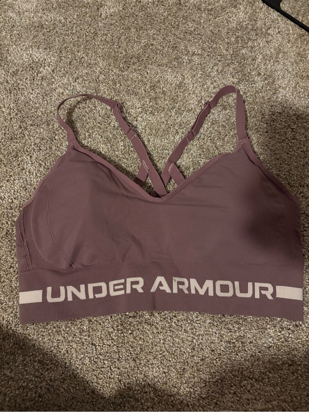 Under Armour Mauve Crisscross Sports Bra